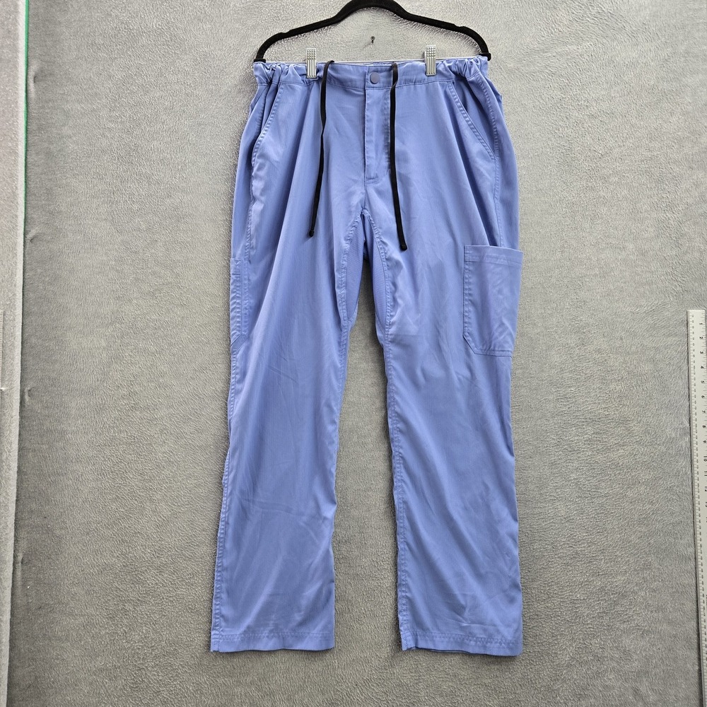 Koi Women Scrub Pants L SHORT Blue PO#ABC89748 29" Inseam